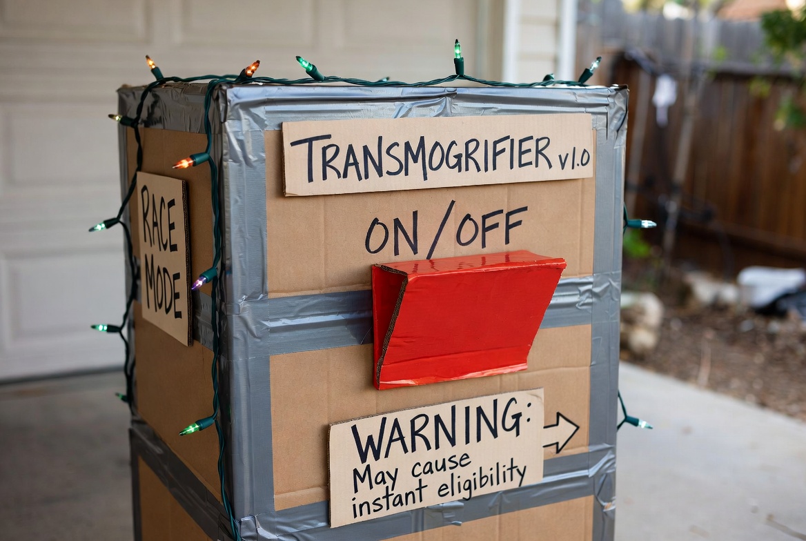 Transmogrifier v1.0 with Christmas lights