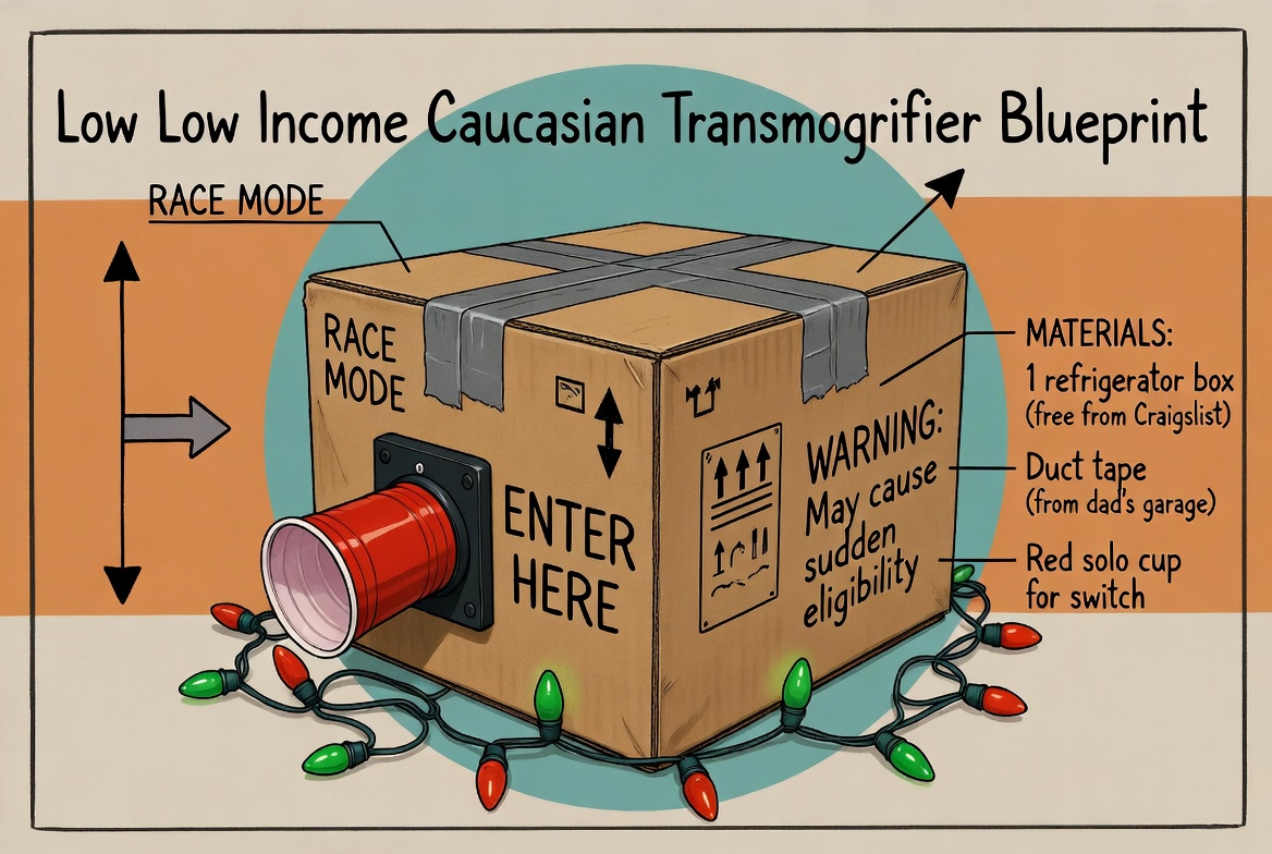 Low Income Caucasian Transmogrifier Blueprint
